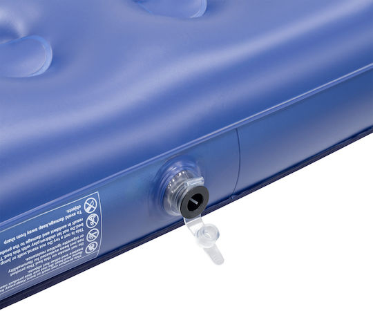 Aufblasbare Schlafmatratze Einzel mit Integrierter Pumpe 186x76x22εκ.