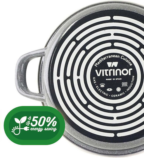 Vitrinor Βαθιά Ανοξείδωτη Κατσαρόλα 22cm
