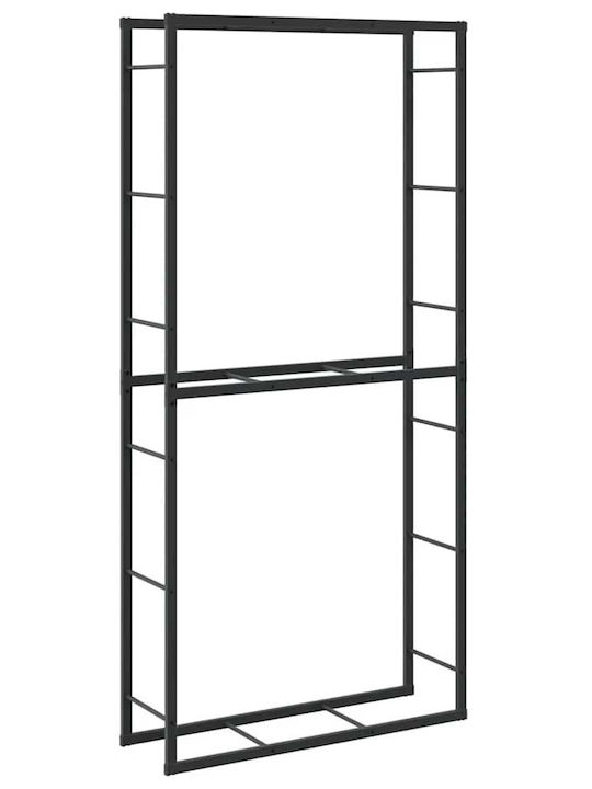 vidaXL Wooden Shelf Wood Storage 100x30x209cm Black vidaXL Wooden Shelf Wood Storage 100x30x209cm Black