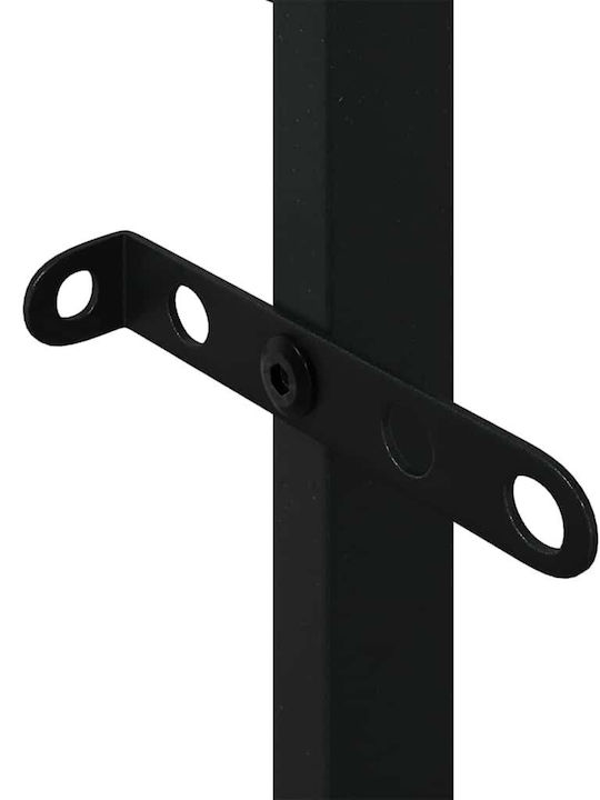 vidaXL Ξύλινο Ράφι Αποθήκευσης Ξύλων 100x30x209cm Μαύρο