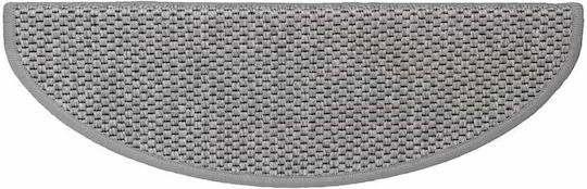 Vidaxl Stair Tread Mats Self-Adhesive 30 Pieces Sisal Look Silver 65x21x4 cm Silver