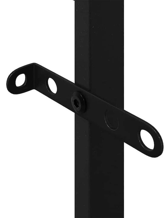 vidaXL Ξύλινο Ράφι Αποθήκευσης Ξύλων 50x30x209cm Μαύρο