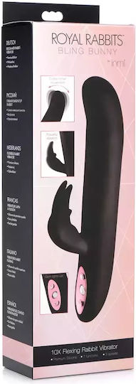 XR Δονητής Rabbit με Απομακρυσμένο Έλεγχο Μαύρος