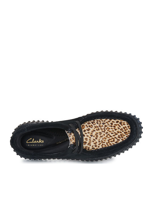 Torhill Bee Women's Suede Oxford Shoes Black