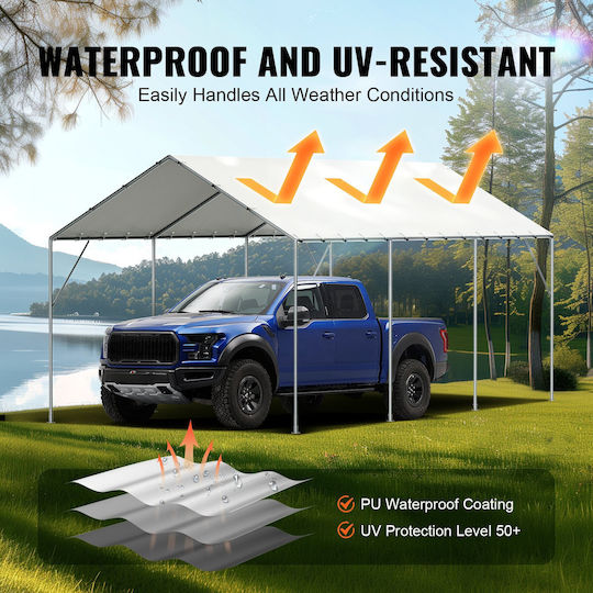 Vevor Cover for Kiosk White 3.048x6.096m