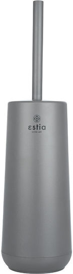 Estia Fjord Πλαστικό Σετ Πιγκάλ και Καλαθάκι Μπάνιου Soft Close 5lt Γκρι