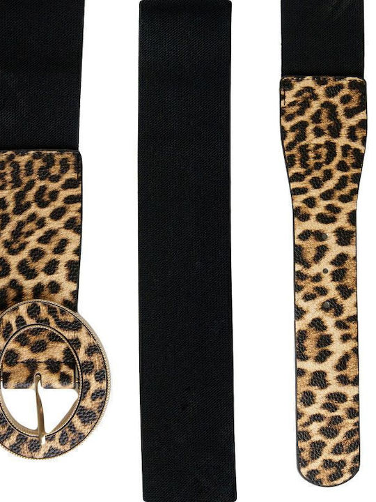 Elastisch Damen Gürtel Schwarz