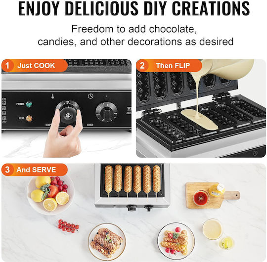 Vevor Commercial Stick Waffle Maker SYYXHFBJDP6PO3RL6V2