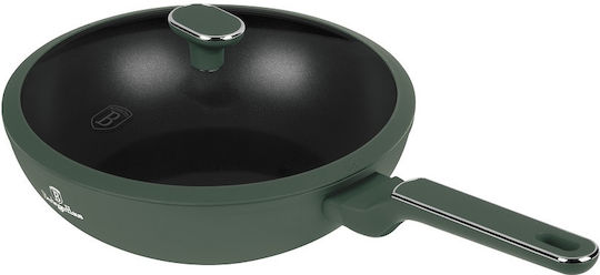 Berlinger Haus Aluminum Wok with Lid Non-Stick Interior Coating 28cm