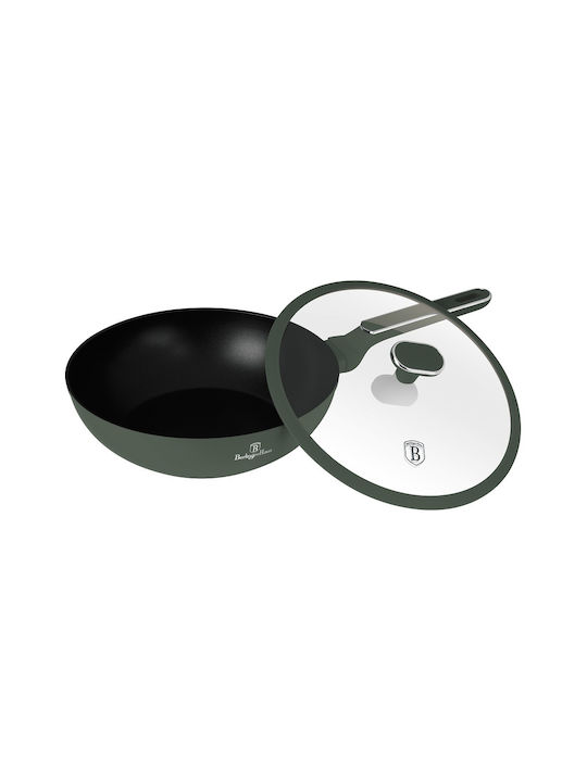 Berlinger Haus Aluminum Wok with Lid Non-Stick Interior Coating 28cm
