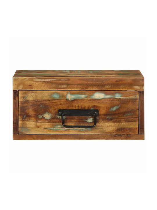 Κομοδίνα από Μασίφ Ξύλο Πολύχρωμα 2τμχ 40x30x19cm
