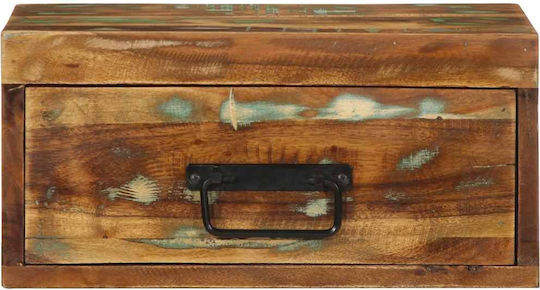 Κομοδίνα από Μασίφ Ξύλο Πολύχρωμα 2τμχ 40x30x19cm