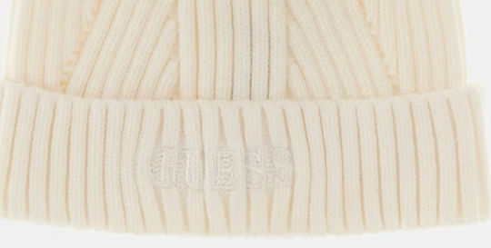Beanie Unisex Căciulă cu Tricotaj Rib în culoarea Bej