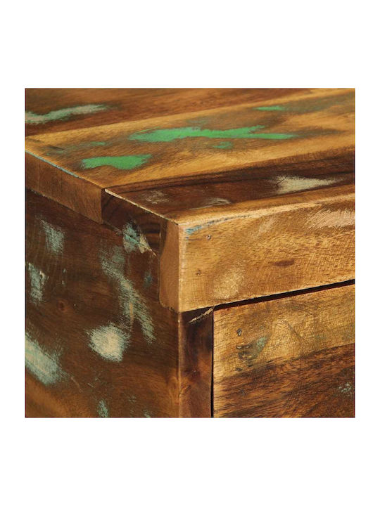 Κομοδίνα από Μασίφ Ξύλο Πολύχρωμα 2τμχ 40x30x19cm