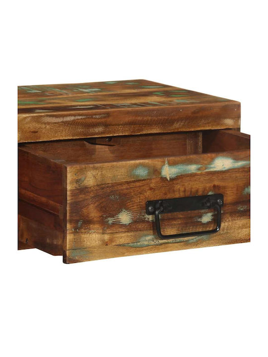 Κομοδίνα από Μασίφ Ξύλο Πολύχρωμα 2τμχ 40x30x19cm