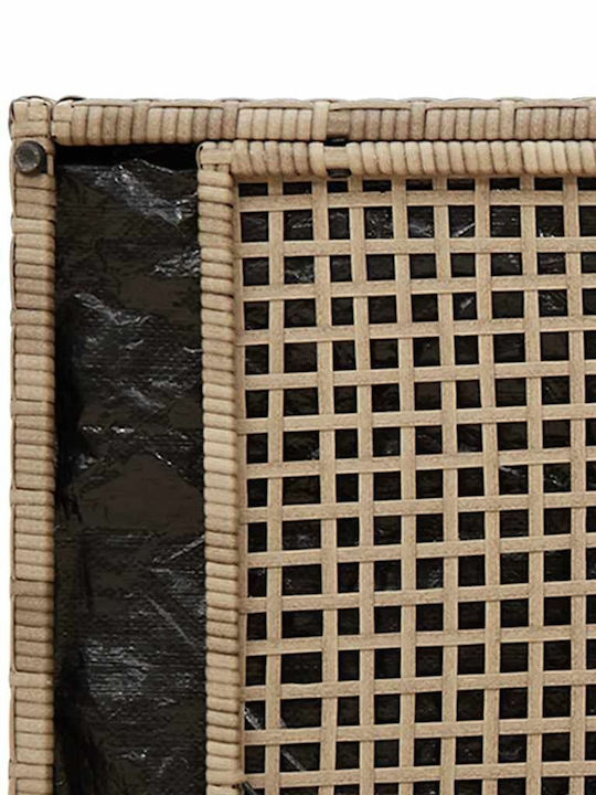 Outdoor Bench Rattan with Chest and Cushions 100x45x57cm