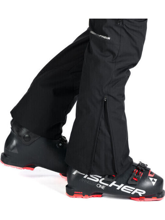 Northfinder NOF-NO-3972SNW-269_1 Men's Trousers for Ski & Snowboard Black
