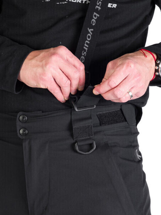 Northfinder NOF-NO-3972SNW-269_1 Men's Trousers for Ski & Snowboard Black