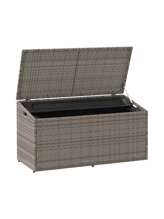 vidaXL Outdoor Storage Box Gray L110xW50xH58cm