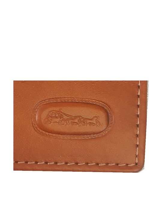 Leather Men's Wallet Classic with RFID Tabac Brown