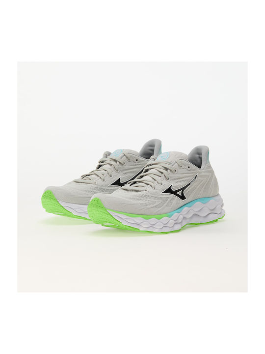 Wave Sky 8 Sport Shoes Running Nimbus Cloud / Black / Green Gecko