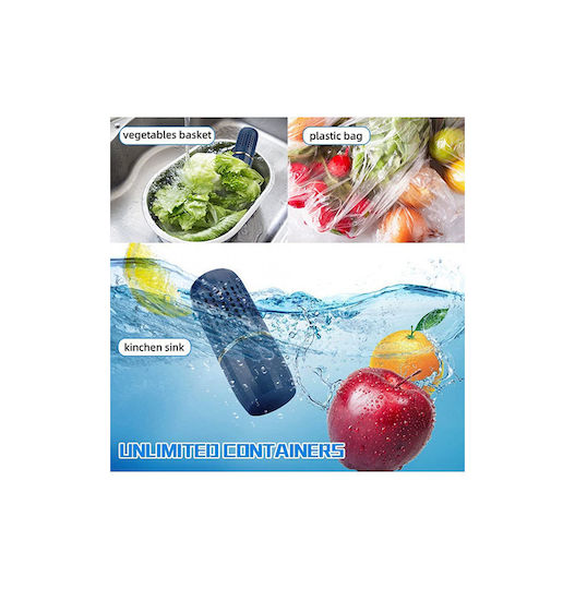 Rechargeable Cleaning Device Washing Machine Electrolysis Technology for Fruits, Vegetables, Meats & Various Utensils Blue