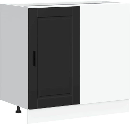 Eckschrank Boden Black 86x46x81.5Stück