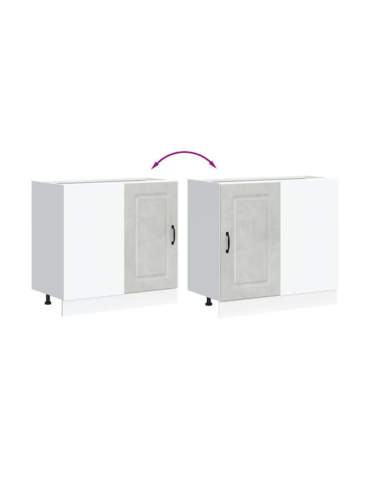Eckschrank Boden Grey 86x46x81.5Stück