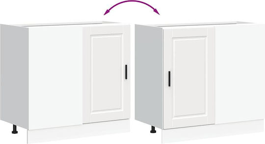 Eckschrank Boden White 86x46x81.5Stück