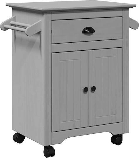 vidaXL Commercial Kitchen Food Cart H80xW72xD45cm