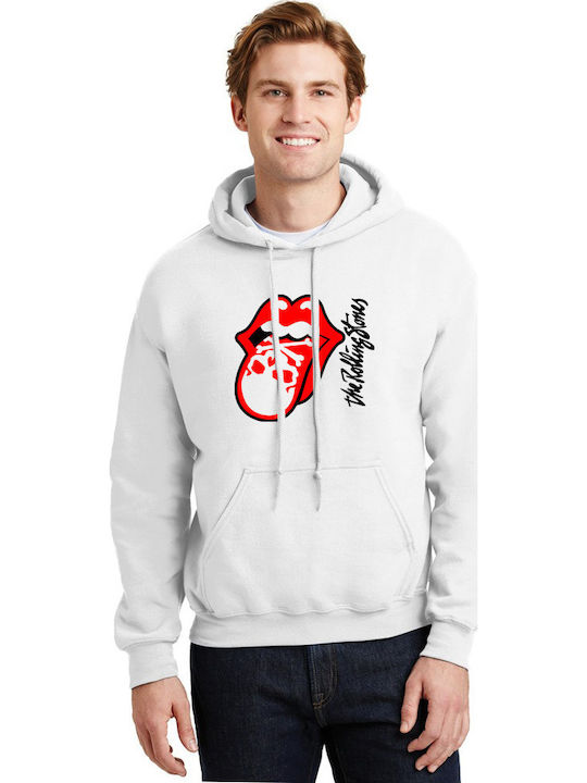 Rolling Stones Hoodie Danger Rock Avenue White Rolling Stones Hoodie Danger Rock Avenue White