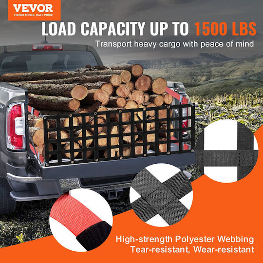 Vevor Pickup Truck Tailgate Net 54" X 18" Adjustable Trucks