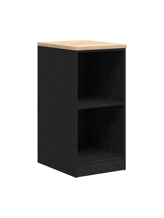 Dulapuri de Garaj 2 Buc Negru Lemn Ingineresc Negru 40 x 51 x 85 cm
