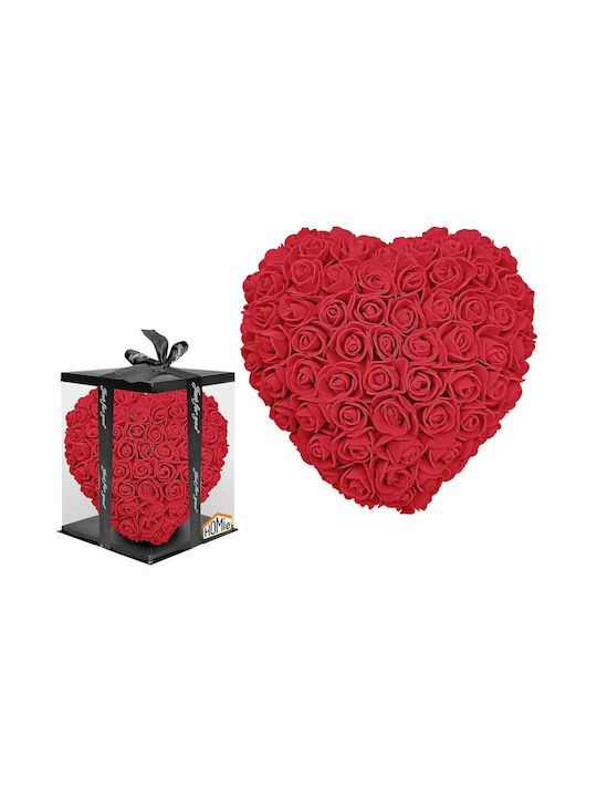 Heart Artificial Roses 23cm Heart= 23cm Box=25cm Homie 423094 1pc 22-3074