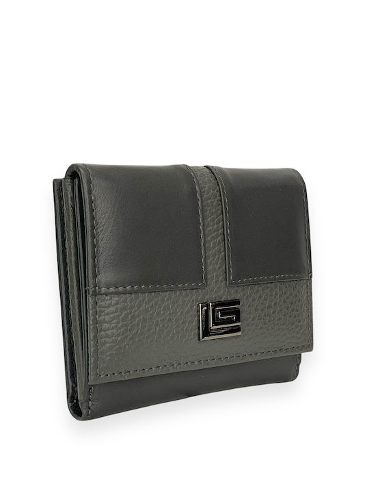 Guy Laroche Small Leather Women's Wallet with RFID Gray