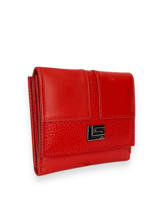 Guy Laroche Small Leather Women's Wallet with RFID Red