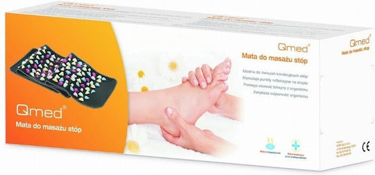Qmed Χαλάκι Μασάζ για τα Πόδια Μαύρο