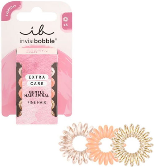 Invisibobble Extra Care Coil Scrunchies 6pcs