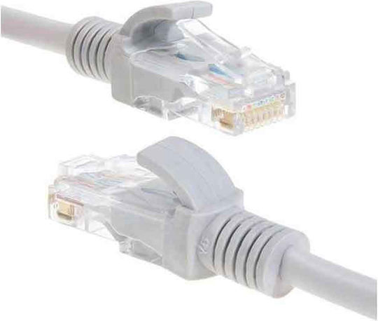 U/UTP Cat.5e (Gigabit) Καλώδιο Δικτύου Ethernet 0.5m Κόκκινο