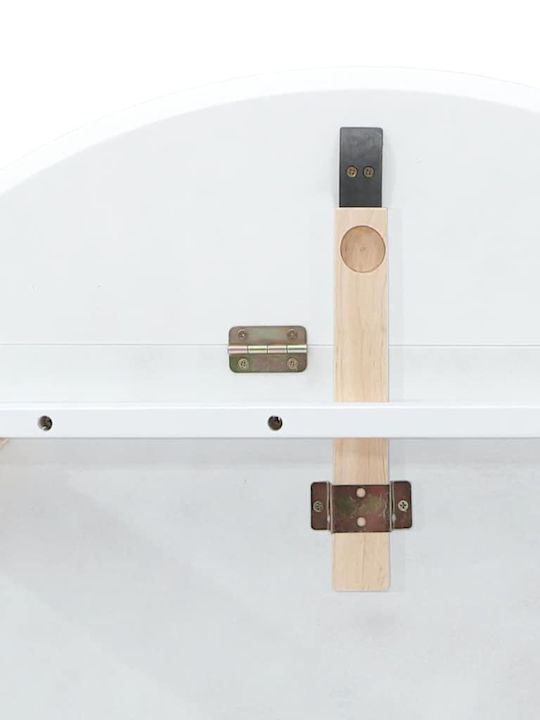 Table Dining Room from Solid Wood White 90x55x74cm