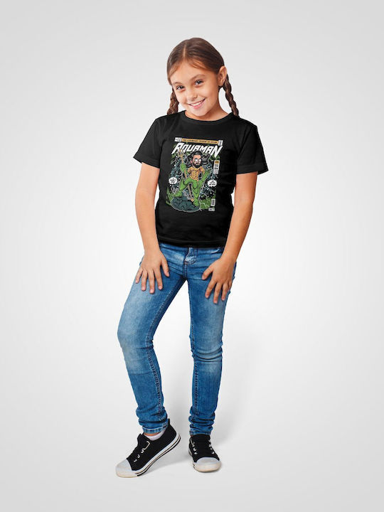 Kids' T-shirt Black Aquaman