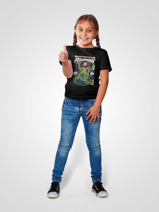 Kids' T-shirt Black Aquaman