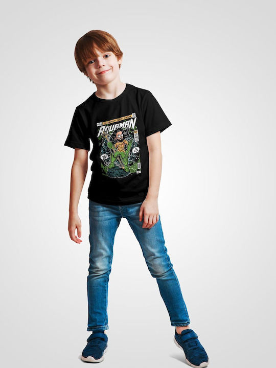 Kids' T-shirt Black Aquaman