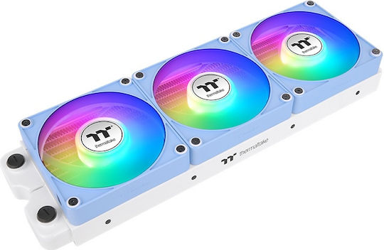 Thermaltake CT120 EX Ventilator Pentru Carcasă Lamă Inversată (2000rpm / 65.82cfm) cu Iluminare ARGB și Conexiune 4-Pin PWM Albastru Hydrangea