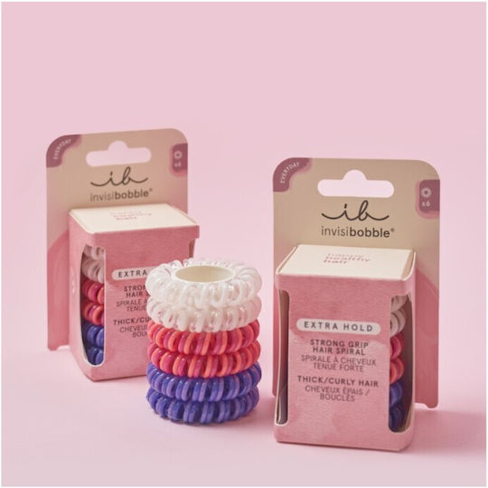 Invisibobble Extra Hold Подредба Спирални Гумени Ластици За Коса 6 Бройки