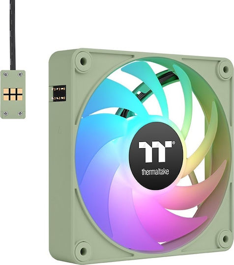 Thermaltake CT120 EX Case Fan (2000rpm) με ARGB Φωτισμό και Σύνδεση 4-Pin PWM 3τμχ Matcha Green
