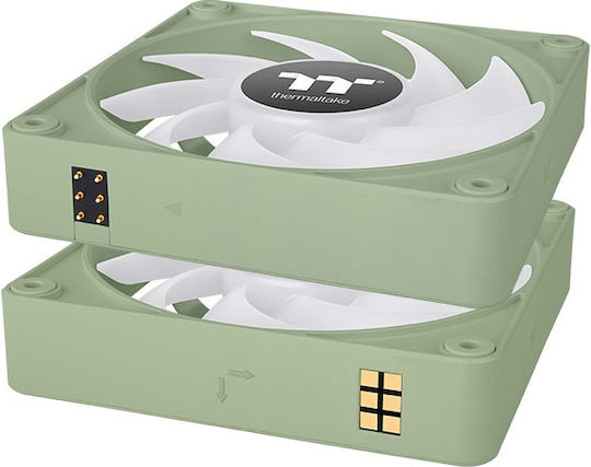 Thermaltake CT120 EX Case Fan (2000rpm) με ARGB Φωτισμό και Σύνδεση 4-Pin PWM 3τμχ Matcha Green