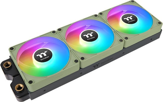 Thermaltake CT120 EX Case Fan (2000rpm) με ARGB Φωτισμό και Σύνδεση 4-Pin PWM 3τμχ Matcha Green