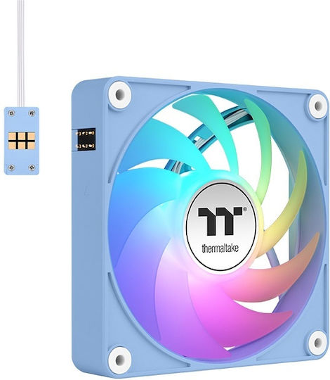 Thermaltake CT120 EX Case Fan with ARGB Lighting and Connection 4-Pin PWM 3pcs Hydrangea Blue