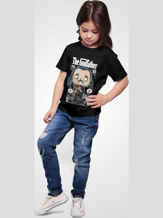 Kids' T-shirt Black Godfather Vito Corleone